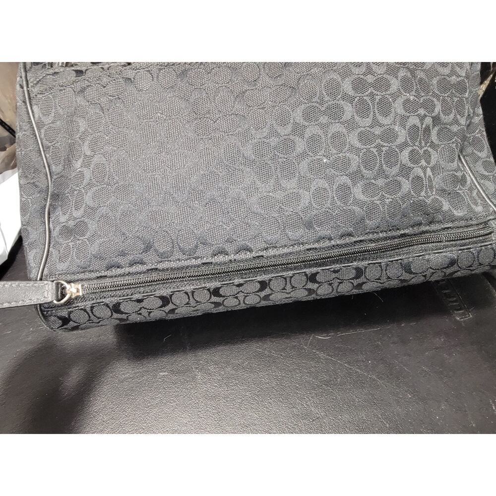 Coach Zip Around Travel Bag Black and Matching Tablet holder - Picture 7 of 14